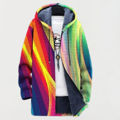 Iris | Regenbogenstreifen Cardigan