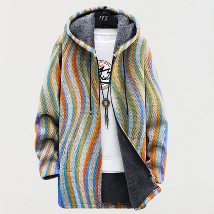 Maya | Wirbelstreifen-Cardigan