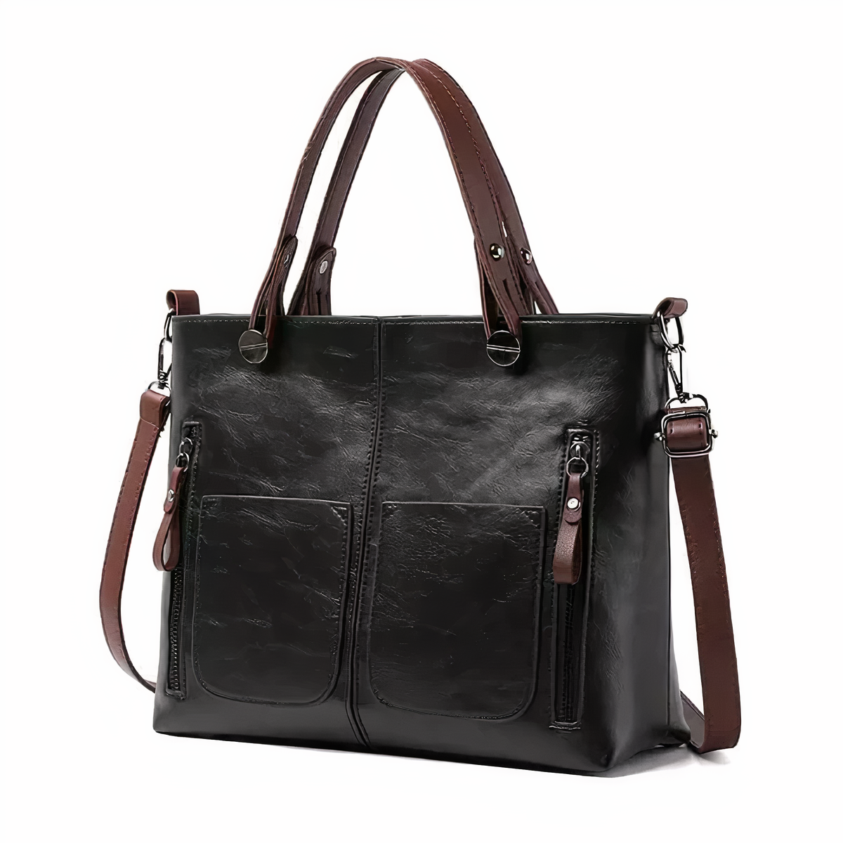 Lina™ – Vintage-inspirierte Leder-Schultertasche