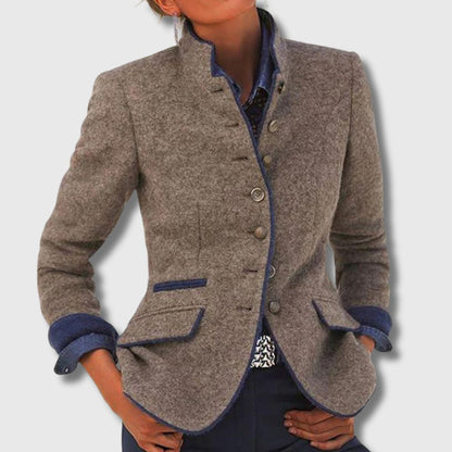 Lila | Getailleerde wollen blazer