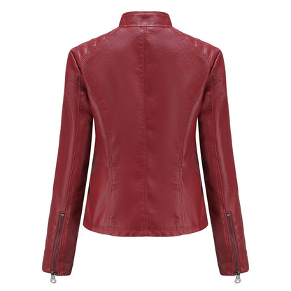 ANDRIJANA - Stilvolle Leder Sommerjacke