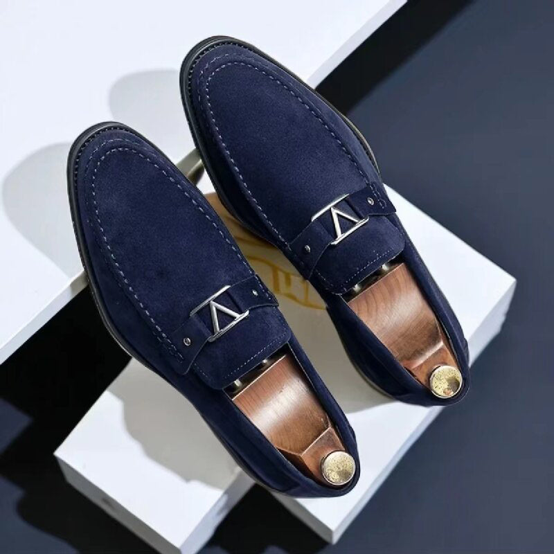 Verona chique loafers van suède