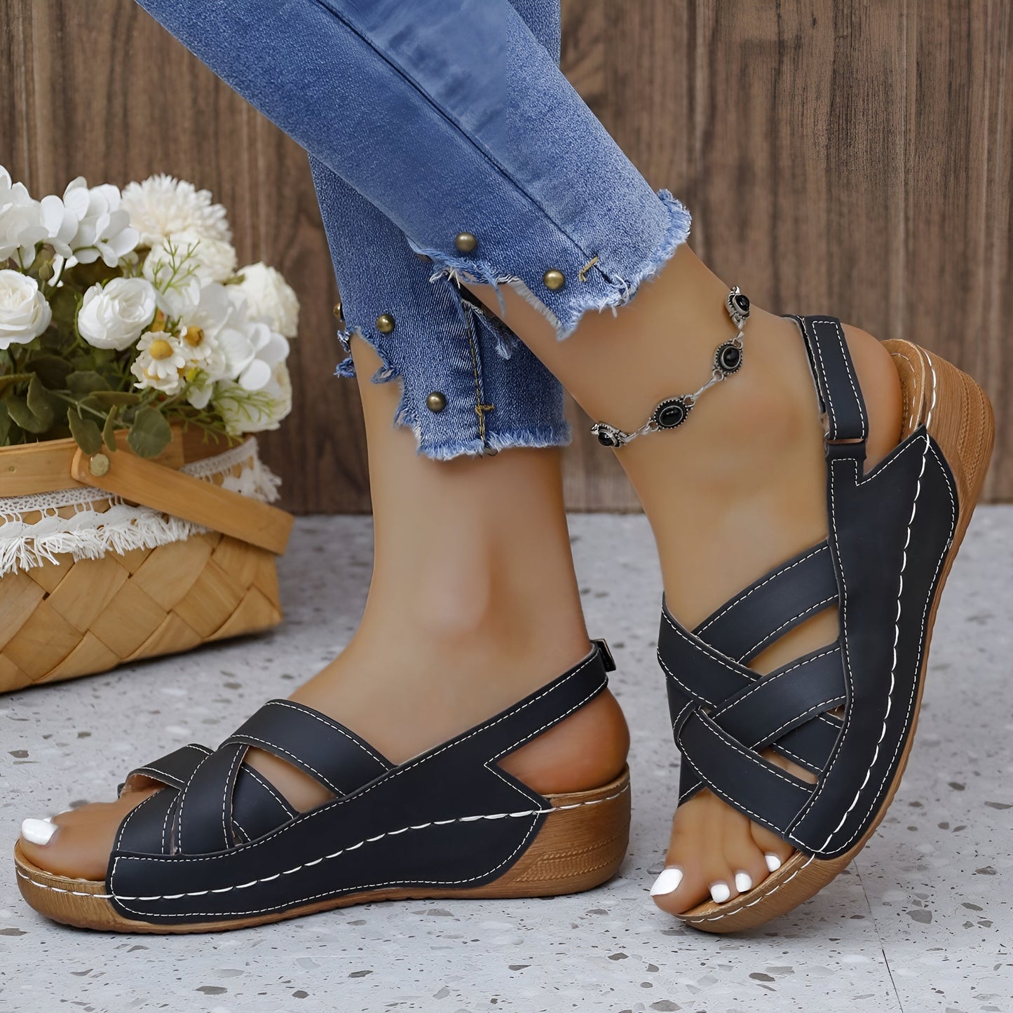 Rova™ Orthopädische Sandalen - Ergonomischer Komfort & Stoßdämpfung