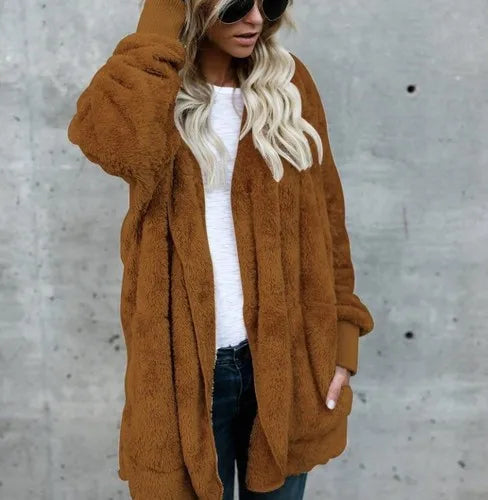 Cathy | Cardigan van dubbellaags fleece voor herfst en winter