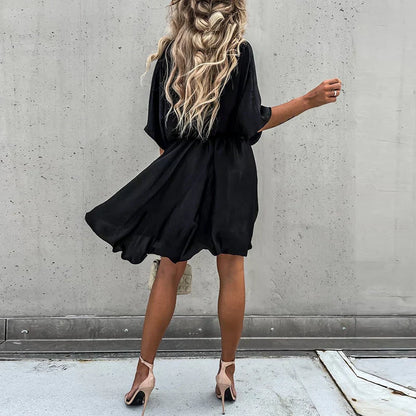 Lennon - Chique Zomerse Mini-jurk met Hoge Taille