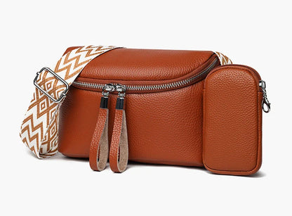 Nina | Luxe Leren Schoudertas