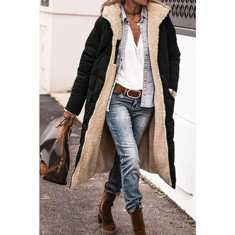 Manteau d'hiver élégant en jade