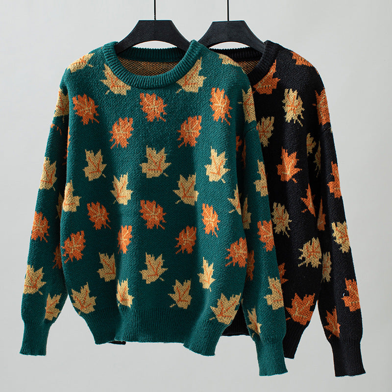 Autumna Maple Gebreide Pullover