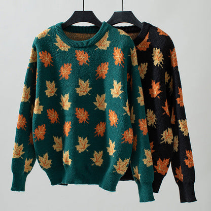Autumna Maple Gebreide Pullover