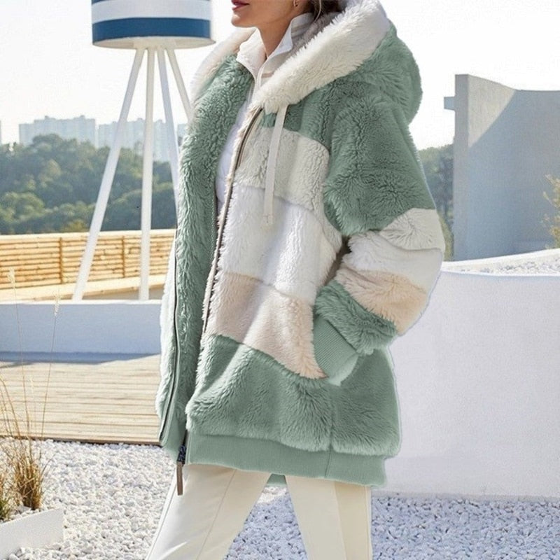 Liora - Luxueus zacht vest met capuchon