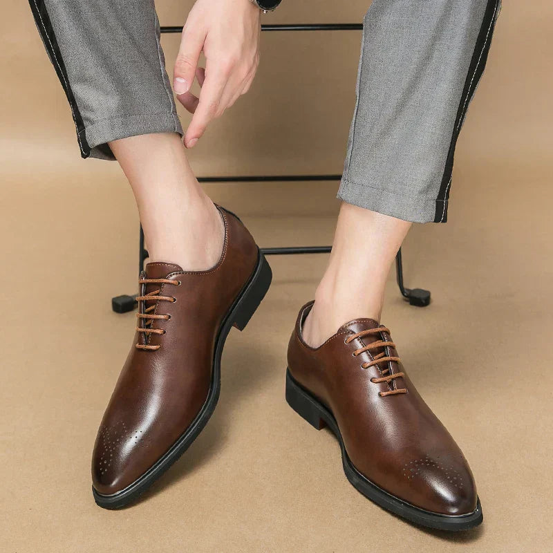 ELIAS™ | KLASSIEKE VETERSCHOENEN VAN LEER VOOR HEREN