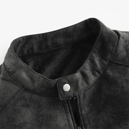 Suede-Lederjacke für Herren: Elegant und vielseitig