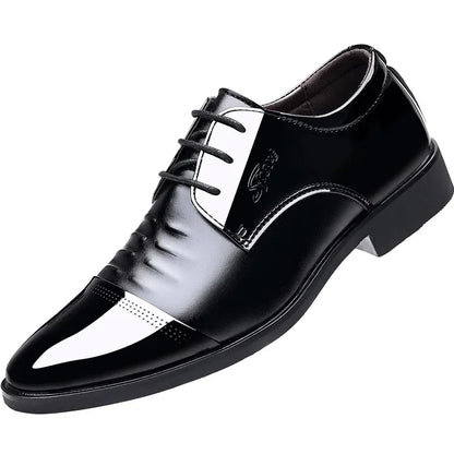 OLIVER™ | GEPOETSTE LAKLEREN OXFORD-SCHOENEN VOOR HEREN