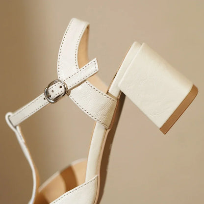 Solenza™| Beatrix Leren Sandalen
