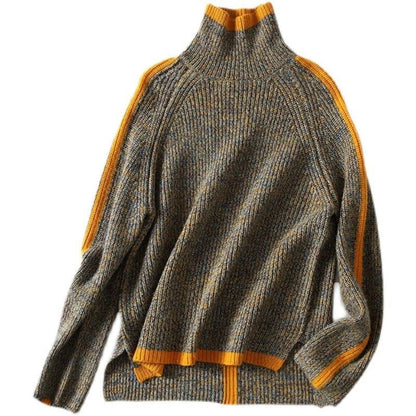 Wind loose fit knitted jumper