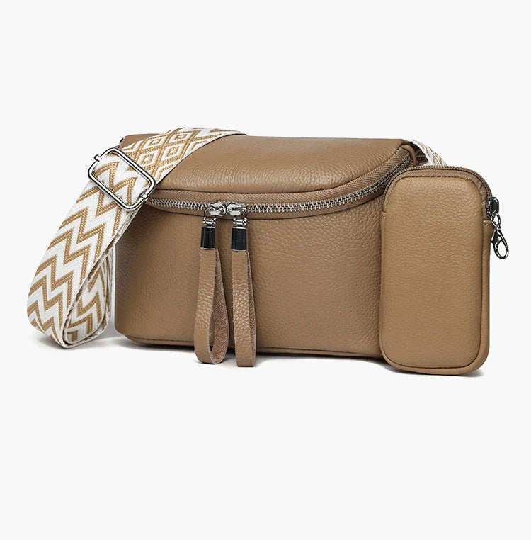 Nina | Luxe Leren Schoudertas