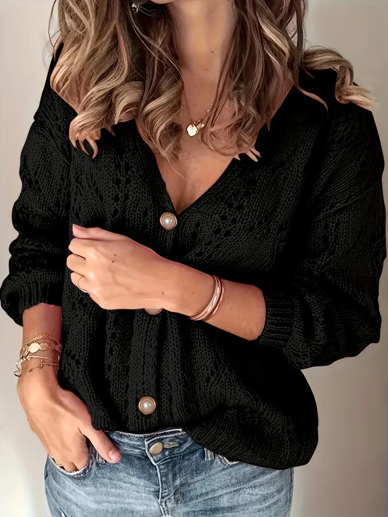 Liona | Strick-Cardigan mit Knöpfen