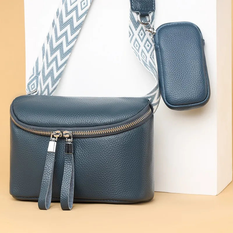 Nina | Luxe Leren Schoudertas