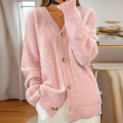 Éloise | Zopfmuster-Strickjacke