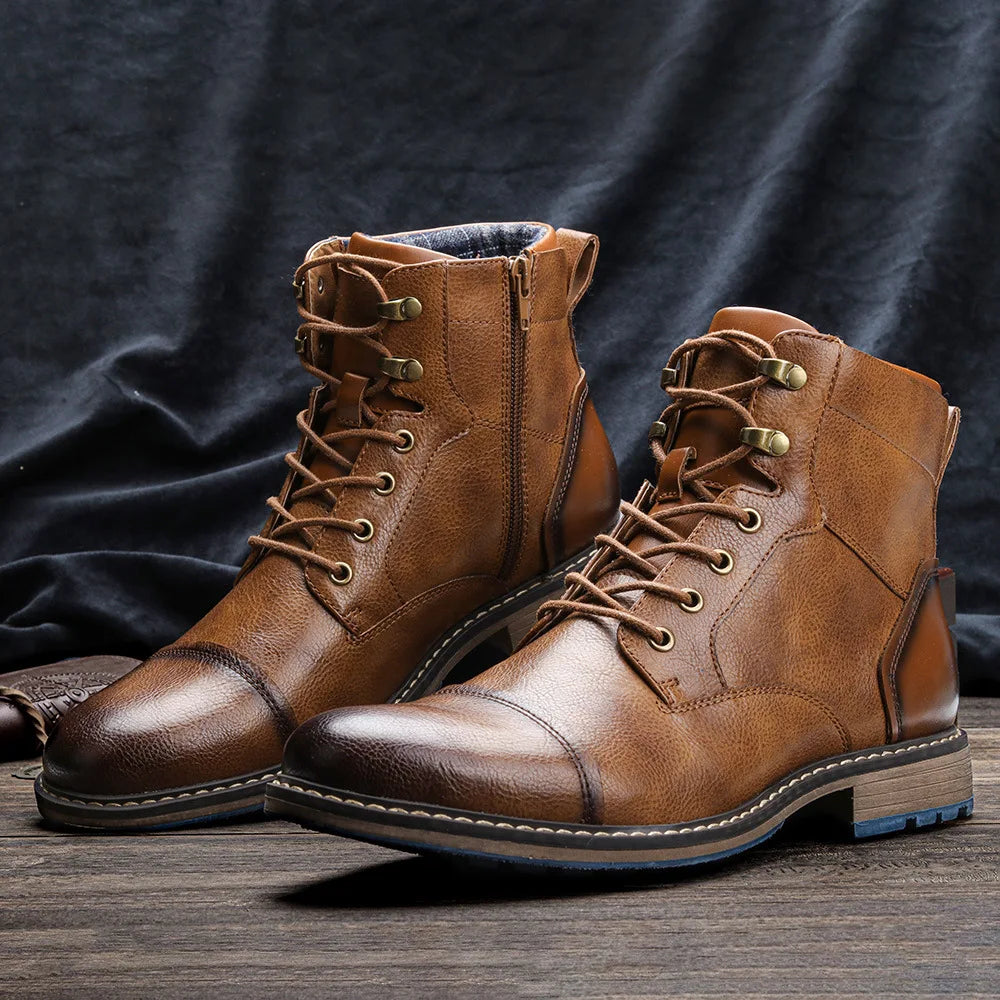 VIGGO™ | MODERNE ROBUUSTE LEREN LAARZEN VOOR HEREN