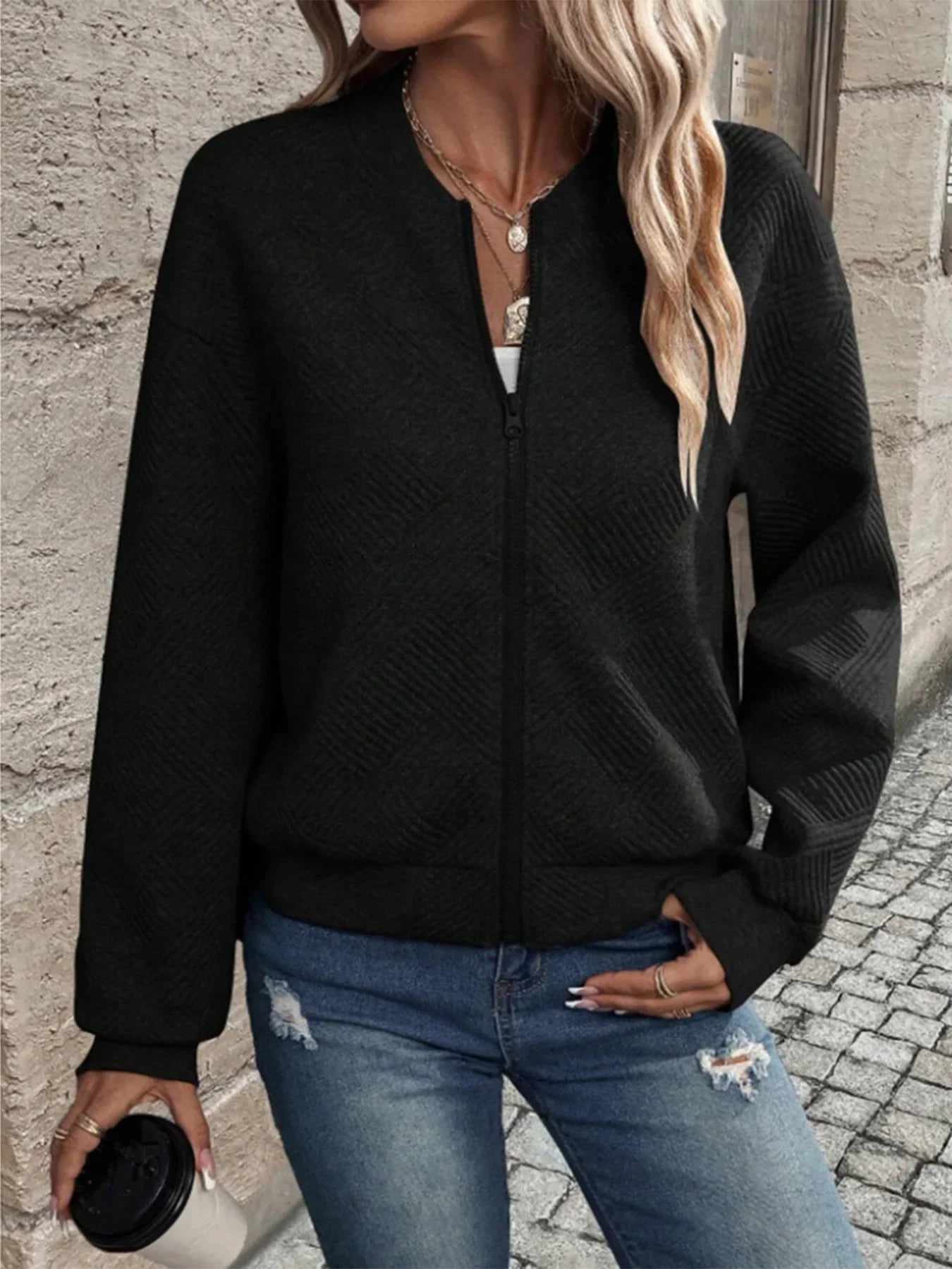 Marika™ – Strickcardigan mit langen Ärmeln