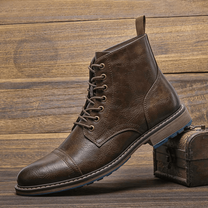 Conor | Trendy leren enkellaarzen