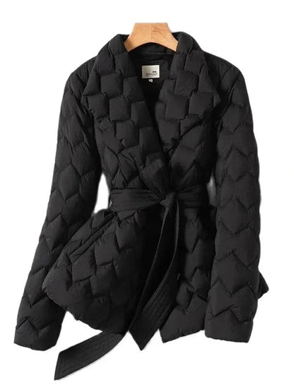 Aimée - Stijlvolle winterparka met riem