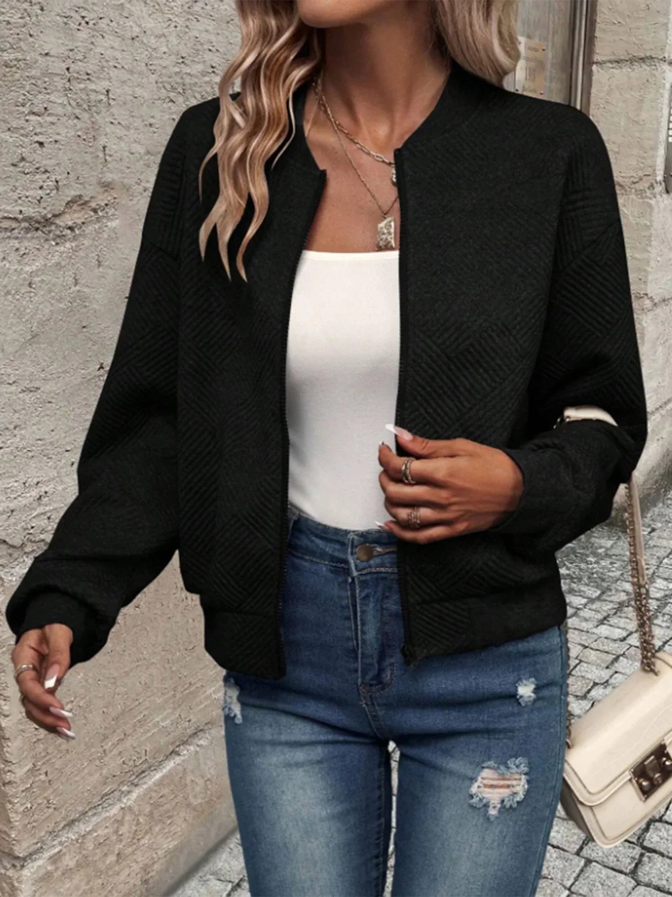 Marika™ – Strickcardigan mit langen Ärmeln