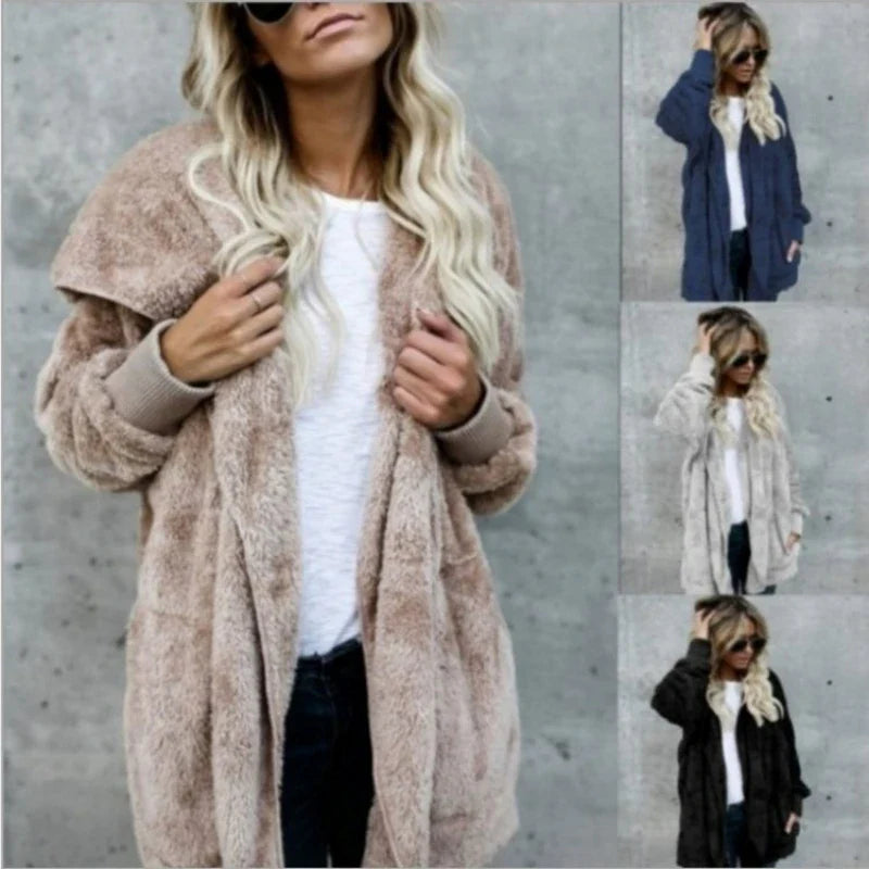 Cathy | Cardigan van dubbellaags fleece voor herfst en winter
