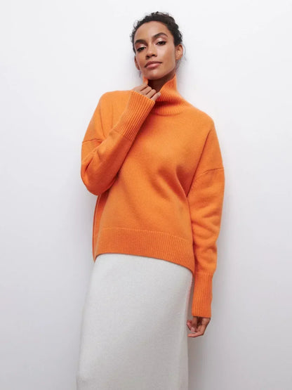 Eden - Oversized coltrui met rolkraag