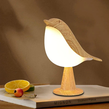 THARAH | Kleurrijke Houten Vogel Tafellamp