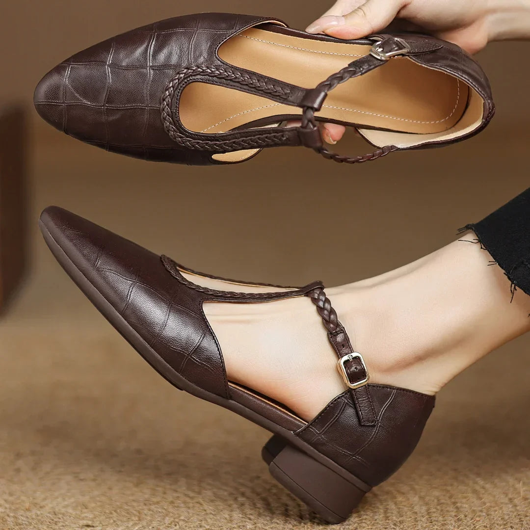 Solenza™| Veronica Leren Sandalen