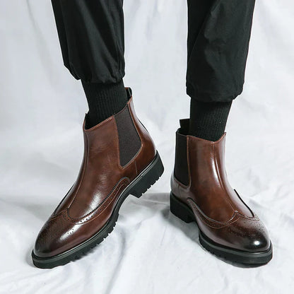 Dwight | Kunstläder Chelsea-Stiefel