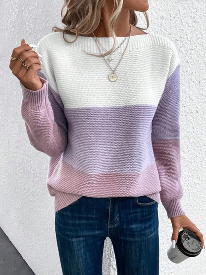 Elin - Sanfter Farbverlauf Strickpullover