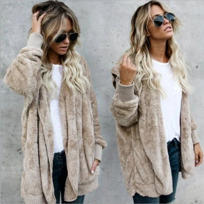 Cathy | Cardigan van dubbellaags fleece voor herfst en winter