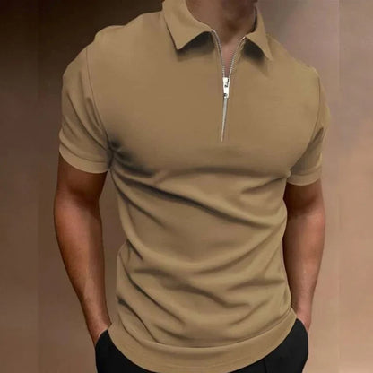 THARAH | Poloshirt met halve rits