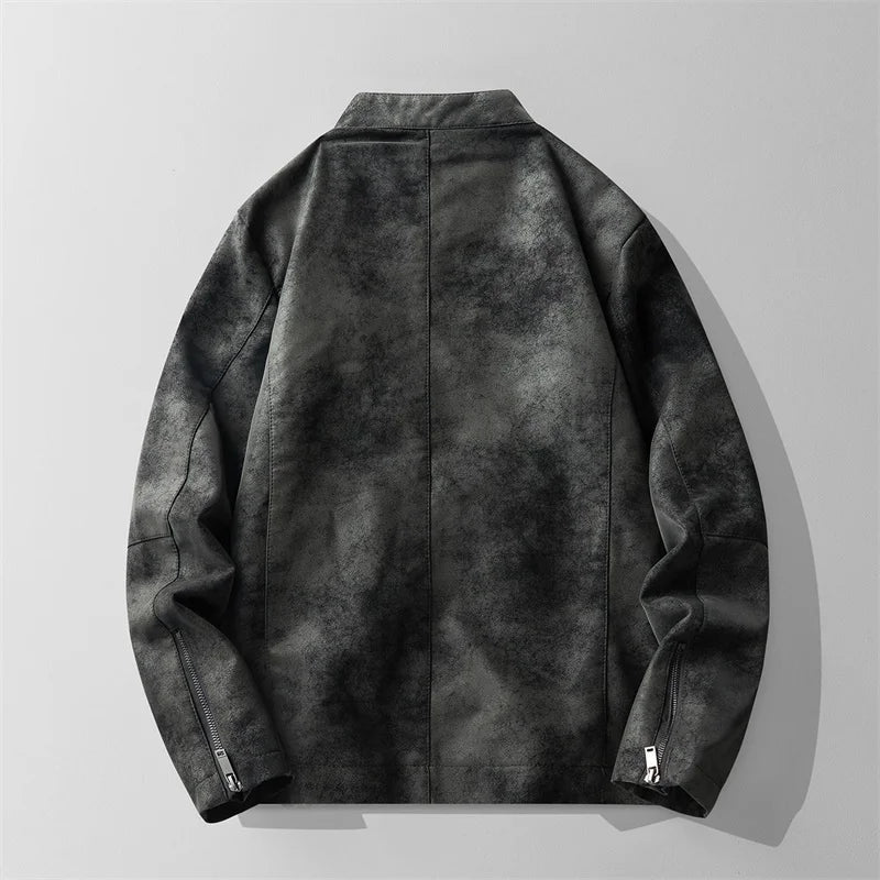 Suede-Lederjacke für Herren: Elegant und vielseitig