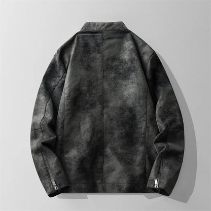 Suede-Lederjacke für Herren: Elegant und vielseitig