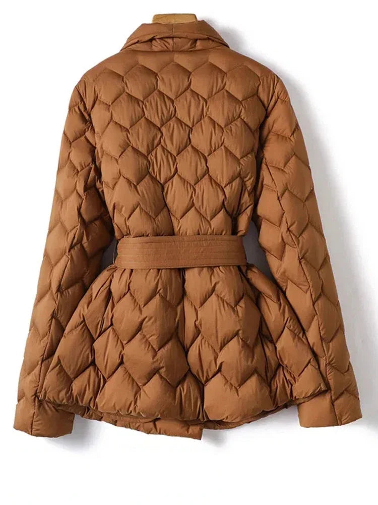 Aimée - Stijlvolle winterparka met riem