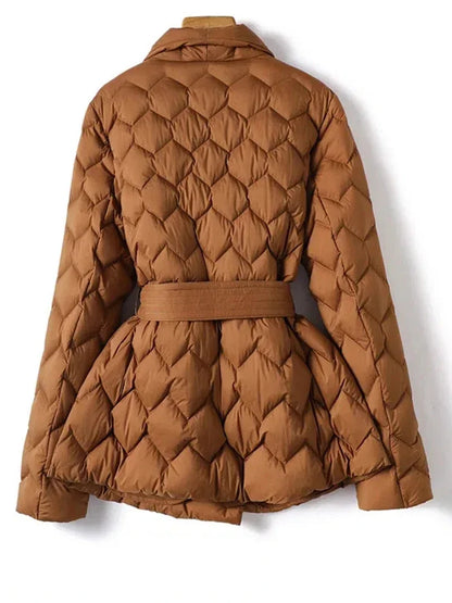 Aimée - Stijlvolle winterparka met riem