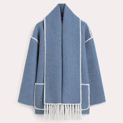 Eugénie - Chique en elegante omslagdoek met franjes