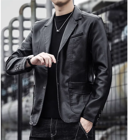 Rasmus™ Urban – Slim-Fit Blazer aus Kunstleder (mehrere Farben)
