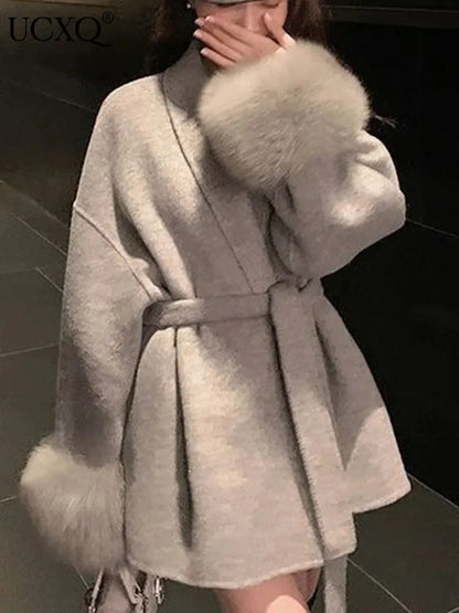 Mystique & Co™ Eleganter Wollmantel