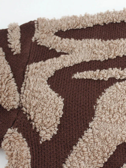 Abstrakter Strickcardigan