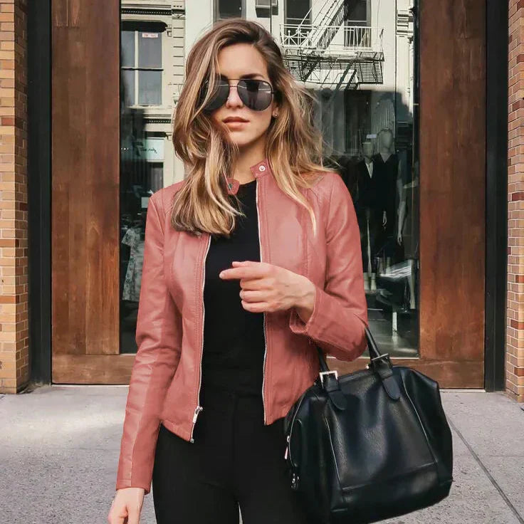 Hannah | Chique Leren Jas