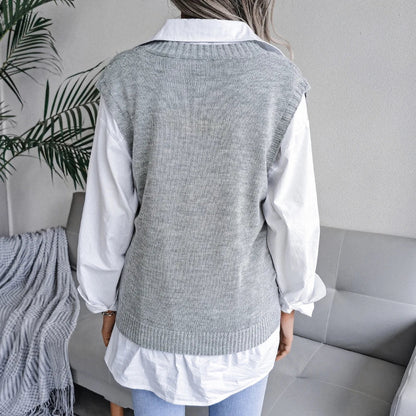 Ellsworth Calloway Gebreid wollen vest