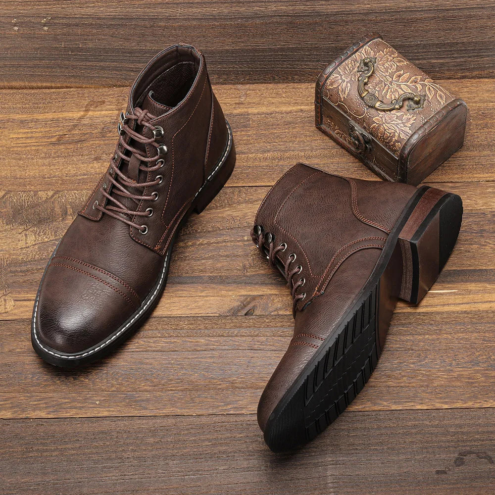 Olsen & Olsen™ Keith | Vintage derby's met neusnaad