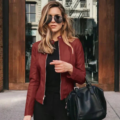 Hannah | Chique Leren Jas