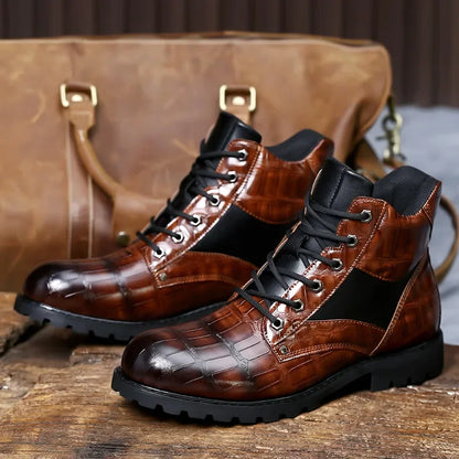 Olsen & Olsen™ Rendell | Leren Croco Laarzen