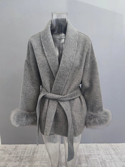 Mystique & Co™ Eleganter Wollmantel